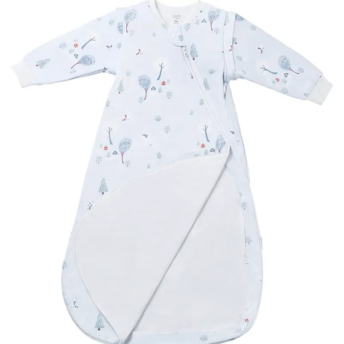 Nest Designs Removable Long Sleeve Sleep Bag 1.0T - Snowy Snuggles