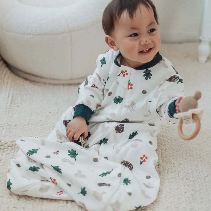 Nest Designs Removable Sleeve Sleep Bag 1.0Tog - Forest Forage