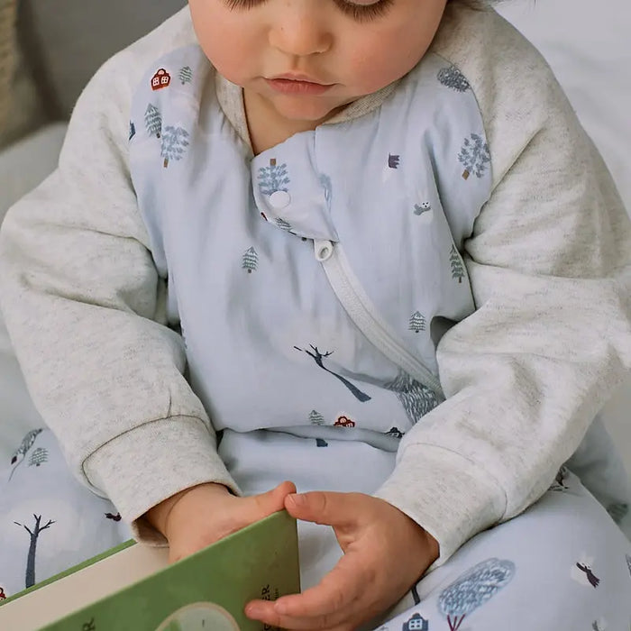 Nest Designs Raglan Long Sleeve Sleep Bag 2.5T - Snowy Snuggles