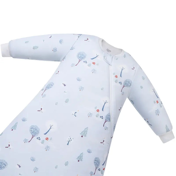 Nest Designs Removable Long Sleeve Sleep Bag 3.5T - Snowy Snuggles
