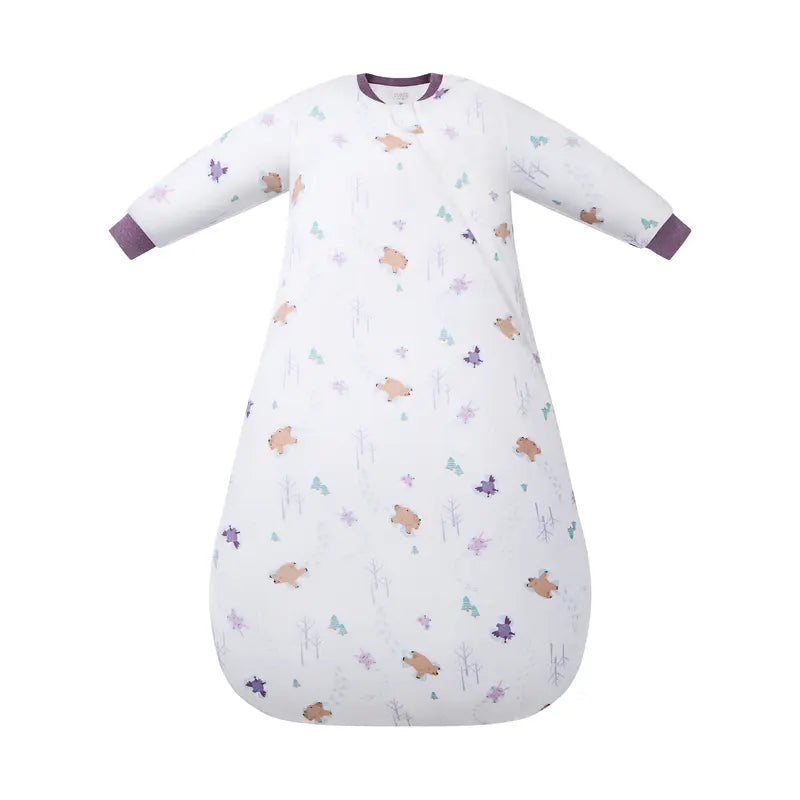 Nest Designs Removable Long Sleeve Sleep Bag 3.5T - Snow Angels