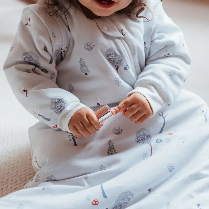 Nest Designs Removable Long Sleeve Sleep Bag 3.5T - Snowy Snuggles