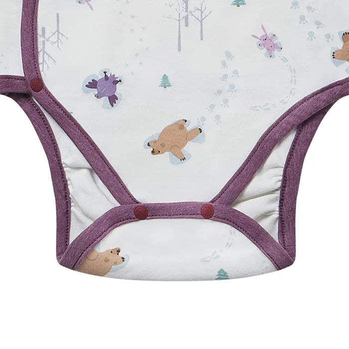 Nest Designs Long Sleeve Kimono Onesie - Snow Angels