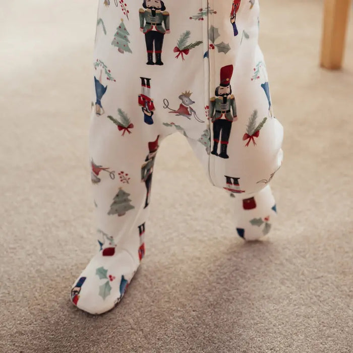 Nest Designs Long Sleeve Footed Sleeper - Nutcracker
