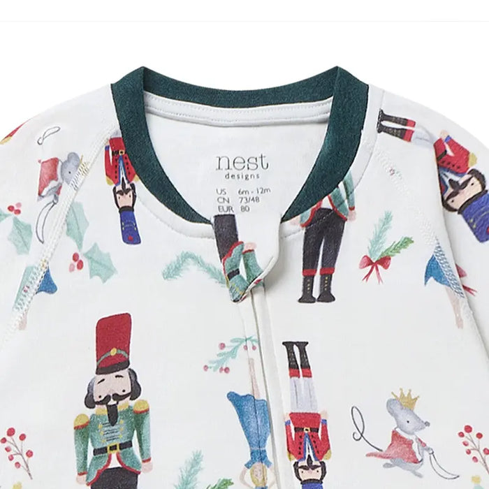 Nest Designs Long Sleeve Footed Sleeper - Nutcracker