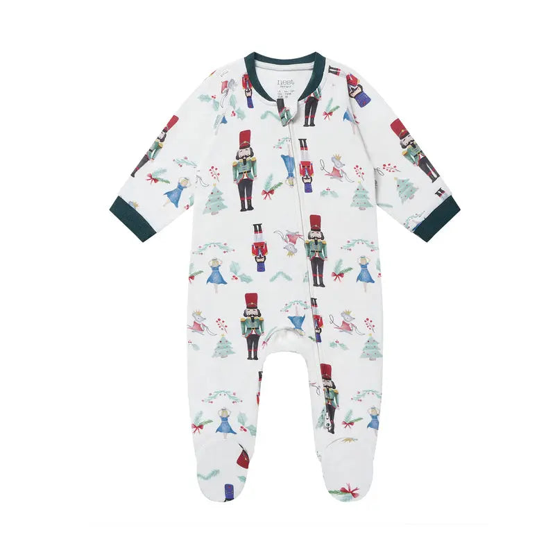 Nest Designs Long Sleeve Footed Sleeper - Nutcracker