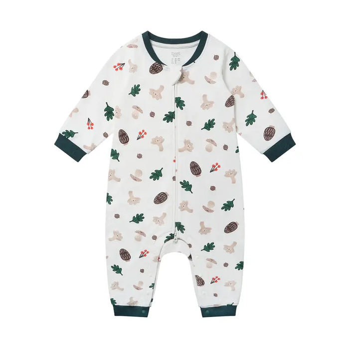 Nest Designs Long Sleeve Romper - Forest Forage