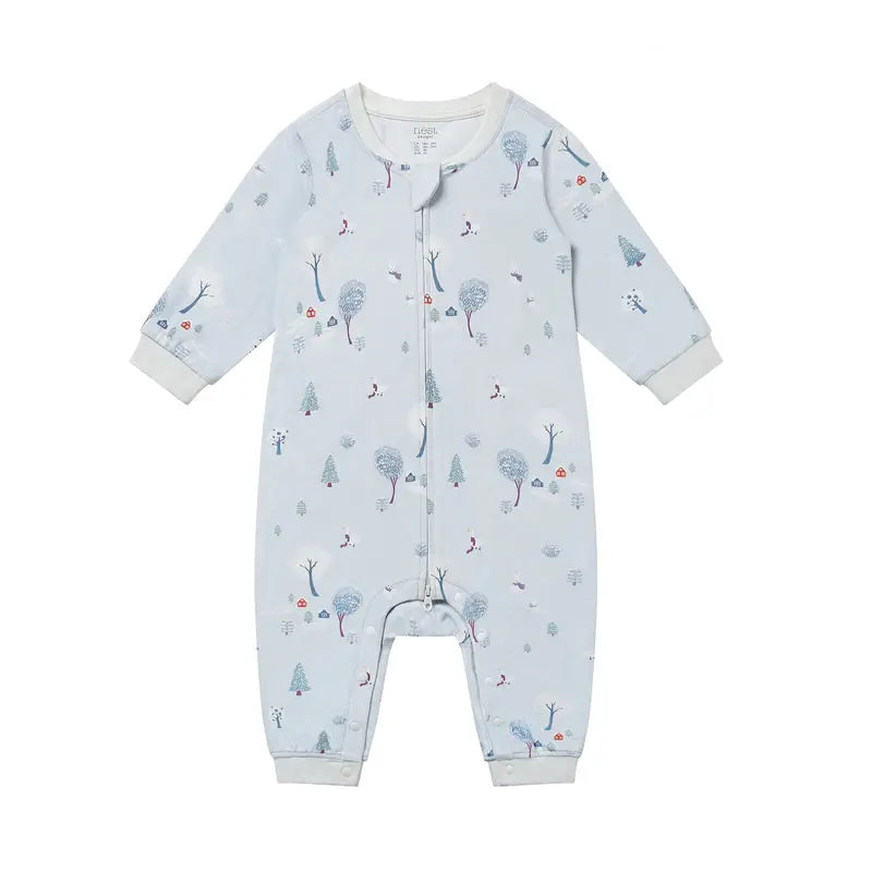 Nest Designs Long Sleeve Romper - Snowy Snuggles