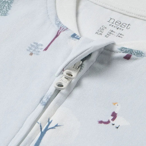 Nest Designs Long Sleeve Romper - Snowy Snuggles