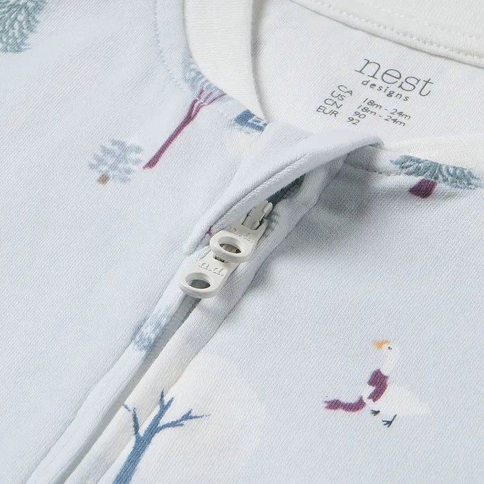 Nest Designs Long Sleeve Romper - Snowy Snuggles