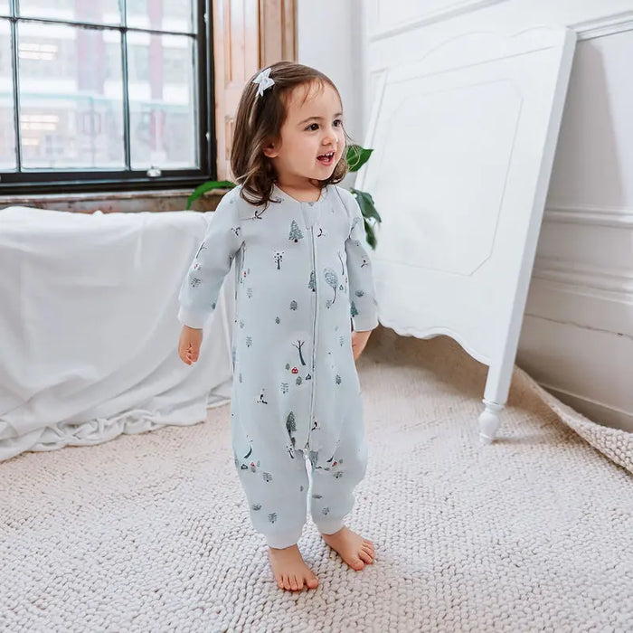 Nest Designs Long Sleeve Romper - Snowy Snuggles