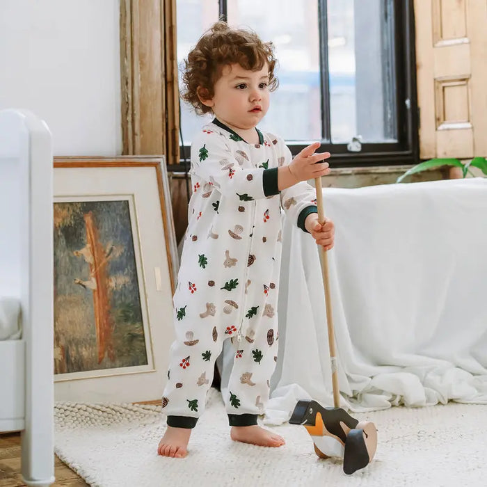 Nest Designs Long Sleeve Romper - Forest Forage