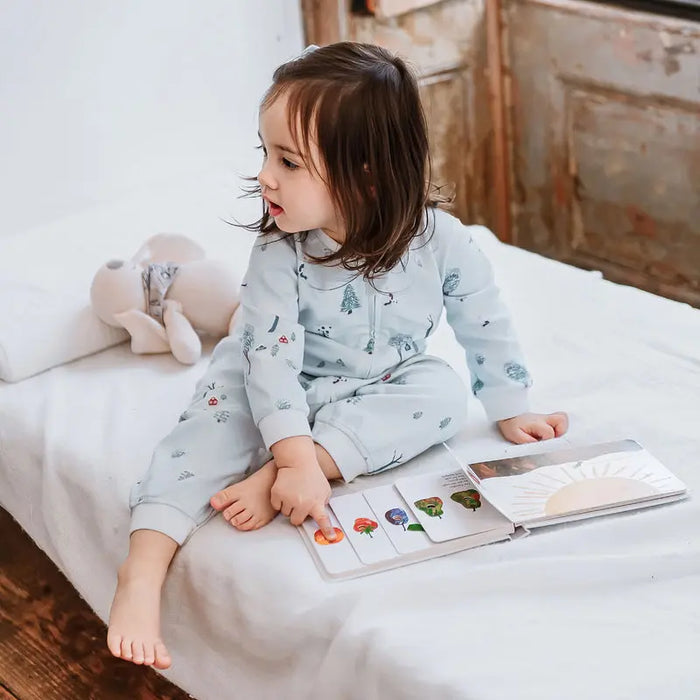 Nest Designs Long Sleeve Romper - Snowy Snuggles