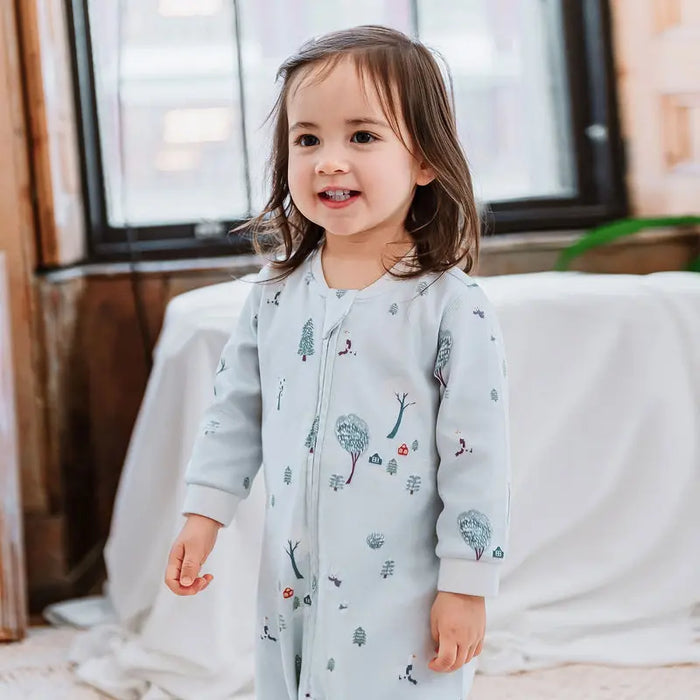 Nest Designs Long Sleeve Romper - Snowy Snuggles