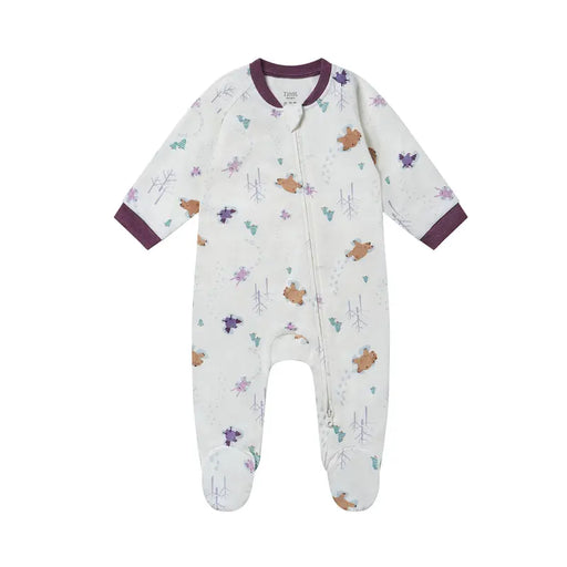 Nest Designs Long Sleeve Footed Sleeper - Snow Angels