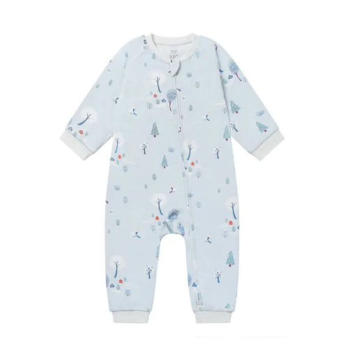 Nest Designs Long Sleeve Footless Sleeper - Snowy Snuggles