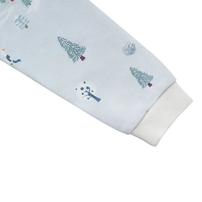Nest Designs Long Sleeve Footless Sleeper - Snowy Snuggles