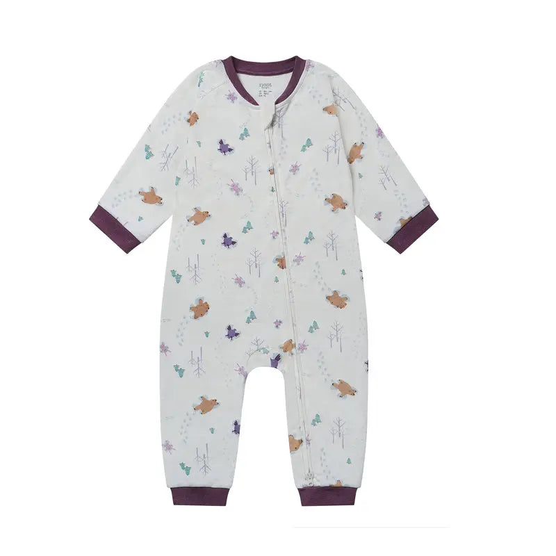 Nest Designs Long Sleeve Footless Sleeper - Snow Angels