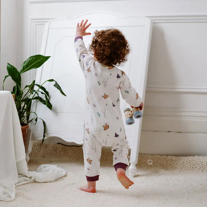 Nest Designs Long Sleeve Footless Sleeper - Snow Angels