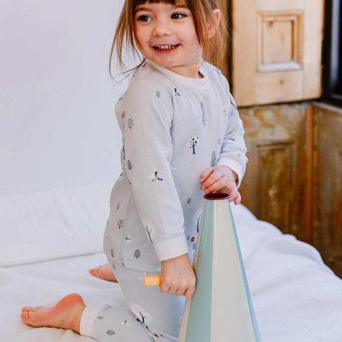 Nest Designs Long Sleeve PJ Set - Snowy Snuggles