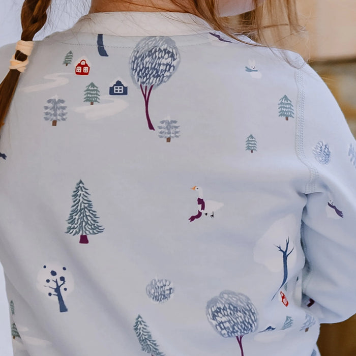 Nest Designs Long Sleeve PJ Set - Snowy Snuggles
