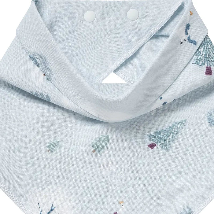 Nest Designs Baby Bamboo Bandana Bib - Snowy Snuggles