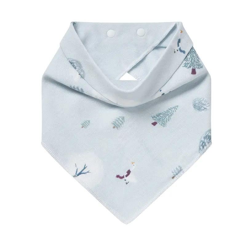 Nest Designs Baby Bamboo Bandana Bib - Snowy Snuggles