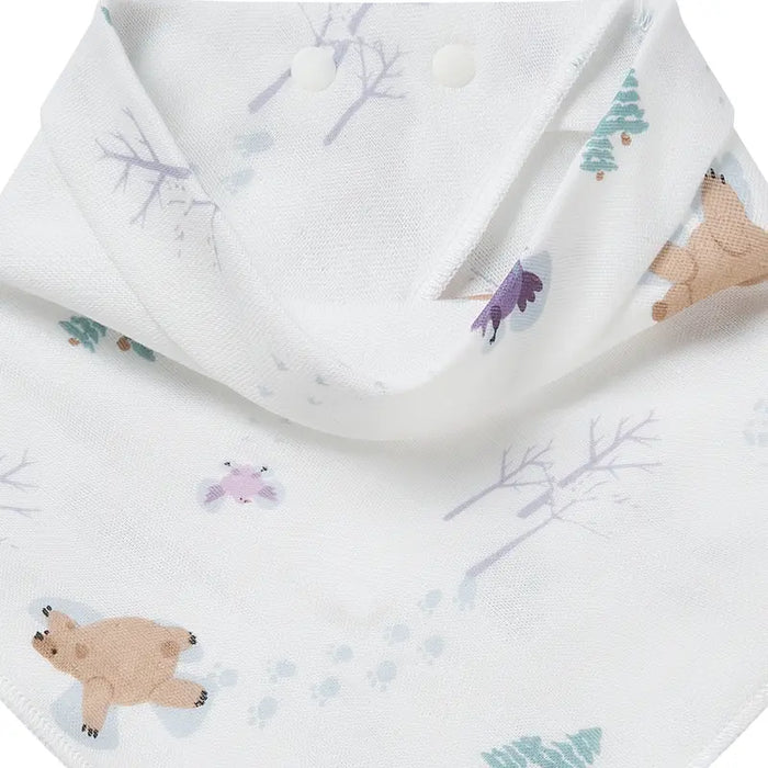 Nest Designs Baby Bamboo Bandana Bib - Snow Angels