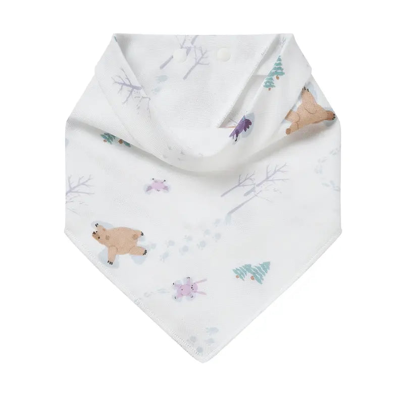 Nest Designs Baby Bamboo Bandana Bib - Snow Angels