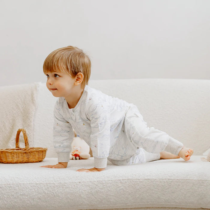 Nest Designs Long Sleeve Footed Sleep Bag 0.6Tog - Surf's Up