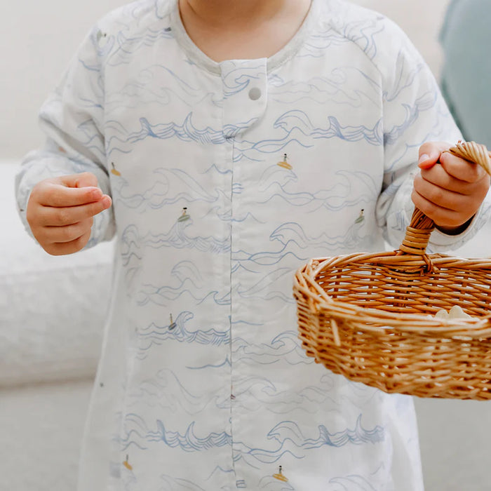 Nest Designs Long Sleeve Footed Sleep Bag 0.6Tog - Surf's Up