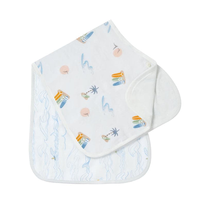 Nest Designs Burp'n Bib 2Pc - Surf Camp