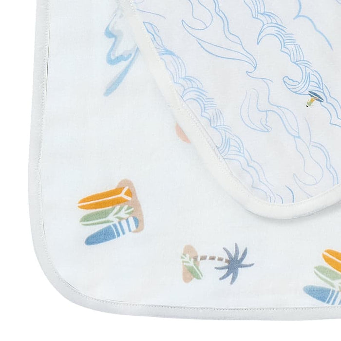 Nest Designs Burp'n Bib 2Pc - Surf Camp