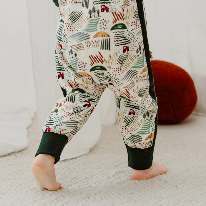 Nest Designs Long Sleeve Footed Sleep Bag 1.0T- Farmer Dell