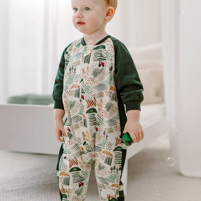 Nest Designs Long Sleeve Footed Sleep Bag 1.0T- Farmer Dell