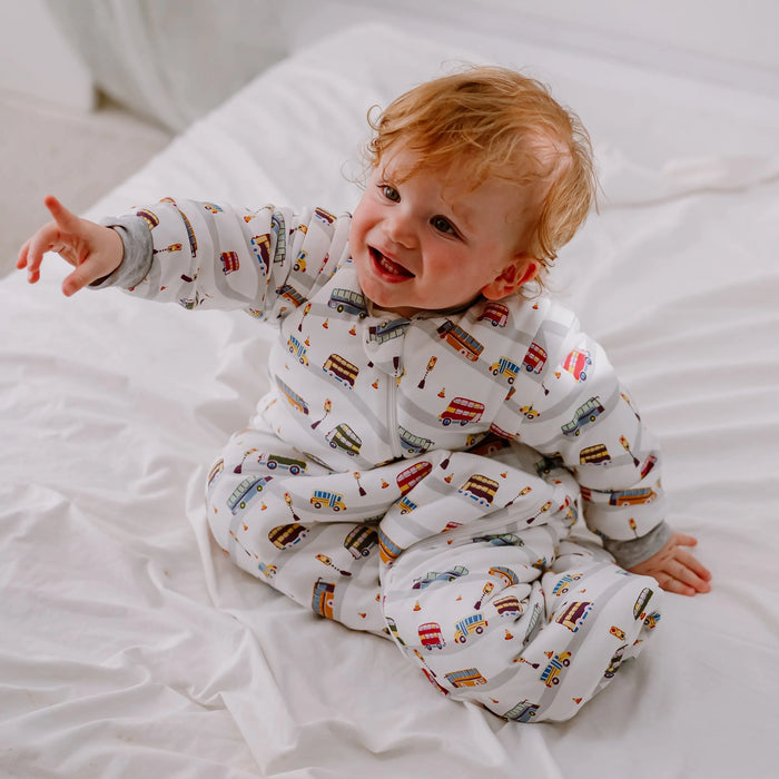 Nest Designs Removeable Sleeve Sleep Bag 1.0Tog 6-18M- Wheels On The Bus