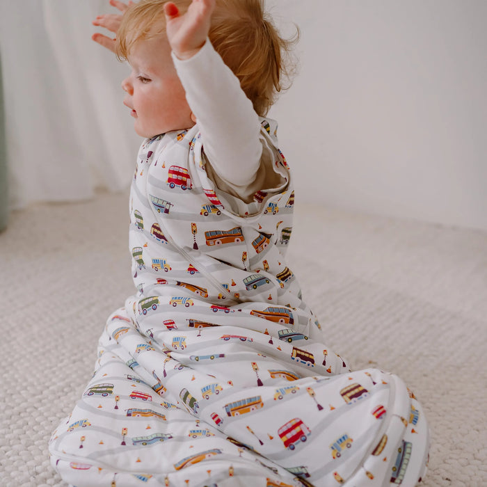 Nest Designs Removeable Sleeve Sleep Bag 1.0Tog 6-18M- Wheels On The Bus