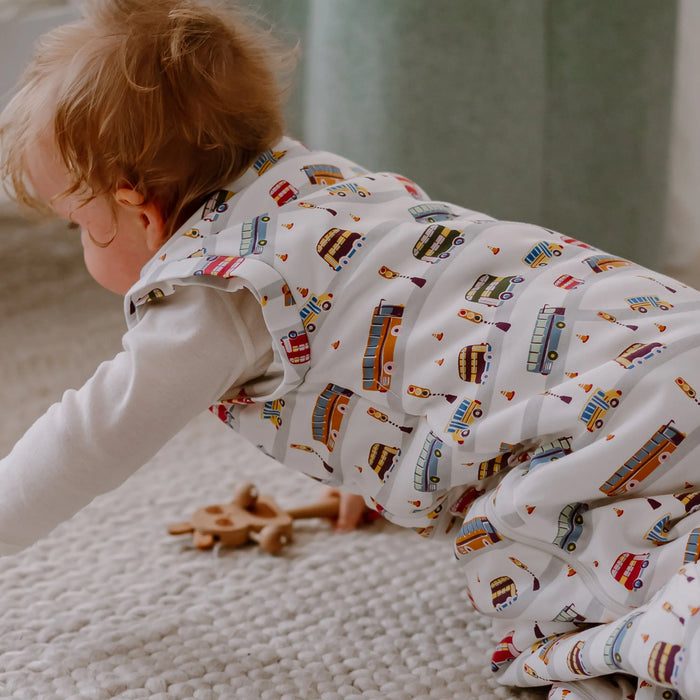 Nest Designs Removeable Sleeve Sleep Bag 1.0Tog 6-18M- Wheels On The Bus