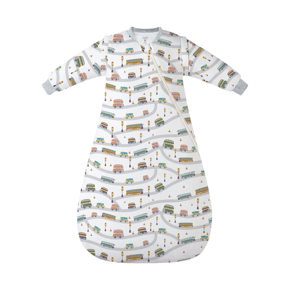 Nest Designs Removeable Sleeve Sleep Bag 1.0Tog 6-18M- Wheels On The Bus