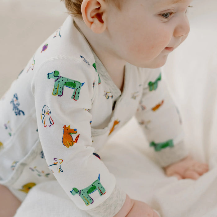 Nest Designs LS Kimono Onesie - Bingo