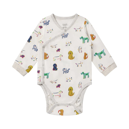 Nest Designs LS Kimono Onesie - Bingo