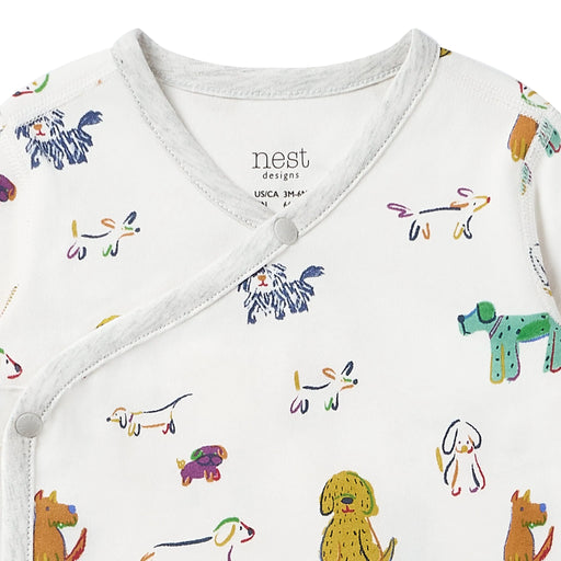 Nest Designs LS Kimono Onesie - Bingo
