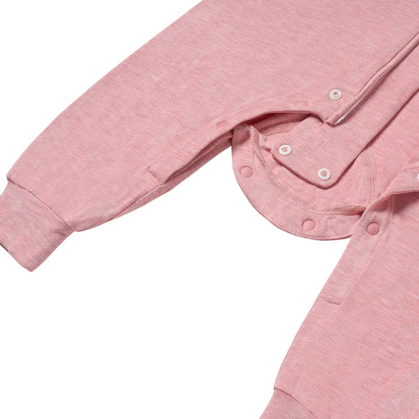 Nest Designs Short Sleeve Footed Sleep Bag 0.6Tog - Pink Sunset