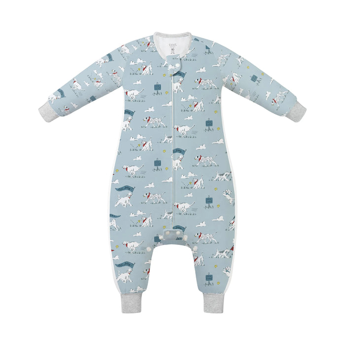 Nest Designs Long Sleeve Footed Sleep Bag 0.6T - Puppy Park