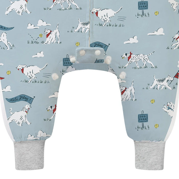 Nest Designs Long Sleeve Footed Sleep Bag 0.6T - Puppy Park