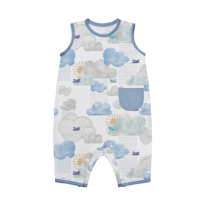 Nest Designs Sleeveless Romper - Fluffy Puffs