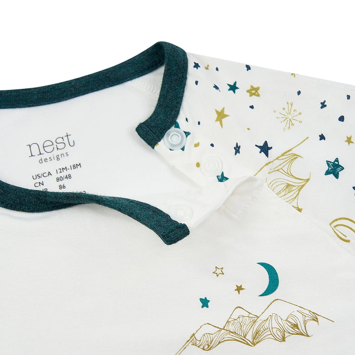 Nest Designs Short Sleeve Play Set - Stars White
