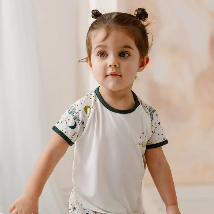 Nest Designs Short Sleeve Play Set - Stars White