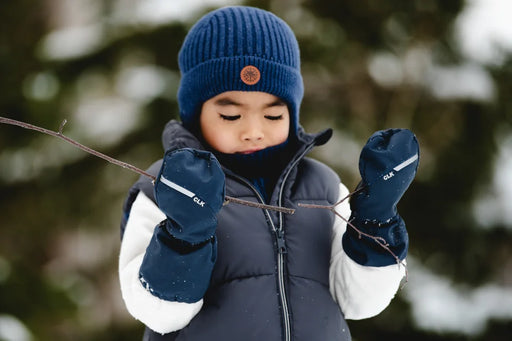 Calikids Winter Knit Windproof Hat - Blue