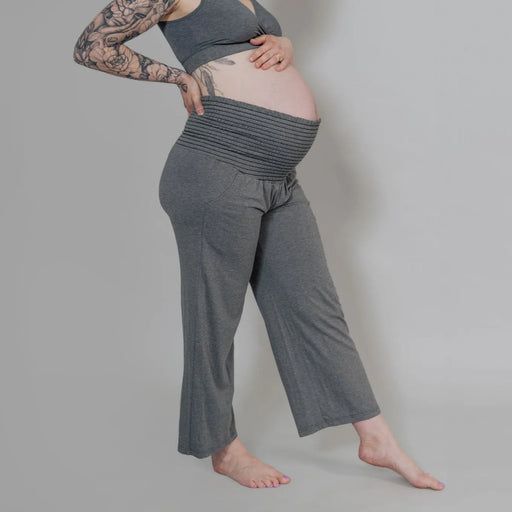 Nest Designs Maternity Gathering Waistband Pants - Fog Grey